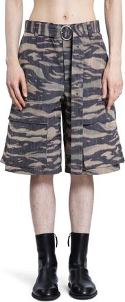 Jil Sander camouflage cargo shorts