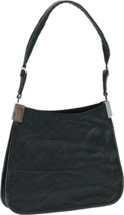 Gucci Pre-owned Canvas gucci-bags - Dames - Vintage Schoudertas - Zwart - ONE Size - Vintage