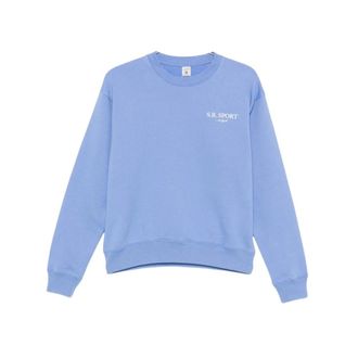 Sporty & Rich Softe Sweater - Dames - Sweatshirts - Blauw - M - Hoodies & sweatvesten