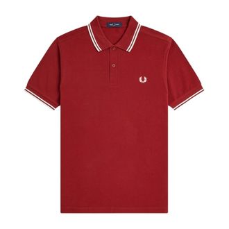 Fred Perry Polo Shirts, male, Red, Size: 2XL M3600 Polo Shirt