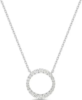 Bony Levy Audrey 18K Gold Diamond Pendant Necklace in 18K White Gold at Nordstrom, Size 18