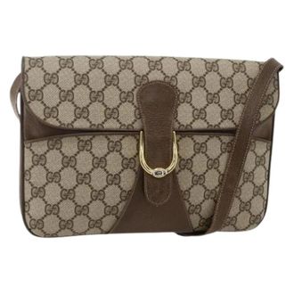 Gucci Pre-owned Cross Body Bags, female, Beige, Size: ONE SIZE Pre-owned Vintage Shoulder Bag