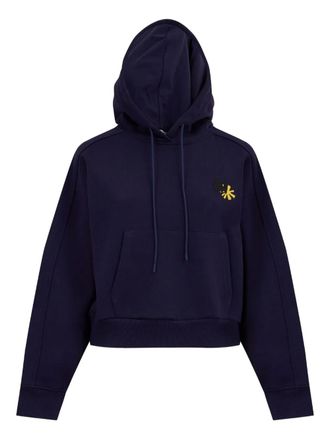 Msgm Mwave hoodie - women - Cotton - S - Blue