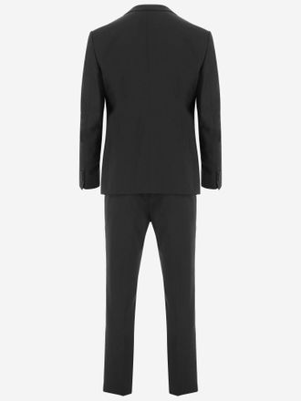 Giorgio Armani Virgin Wool Pant Suit - Black