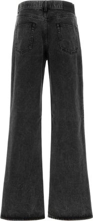 Alexander McQueen Mens Grey Denim Jeans Blackwashed Exteiror: Cotton