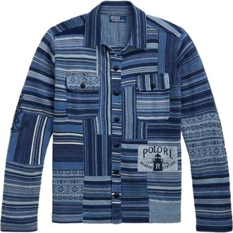 Polo Ralph Lauren Cardigan con design patchwork - Blu