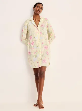 Lauren Ralph Lauren Womens Gentle blooms lightweight nightshirt