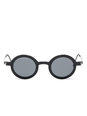 Lindberg Zonnebril met rond montuur - Zwart