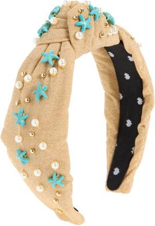 Lele Sadoughi Knotted Shoreline Headband in Gold at Nordstrom