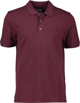 Lyle & Scott Heren Tonaal Eagle Poloshirt (Bourgondi&euml;)