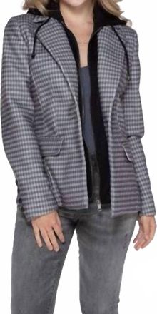 Coalition LA Hoodie Insert Blazer In Vegan Wool