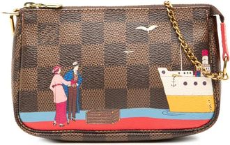Louis Vuitton 2016 Damier Ebene Transatlantic Cruises Mini Pochette Accessoires handbag - Marrone
