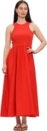 Y.A.S Y.a.s, Kleedjes, Dames, Rood, M, Katoen, Yasmira SL Lange Jurk