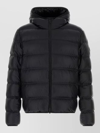 Moncler guadiana hooded down jacket quilted cuffs