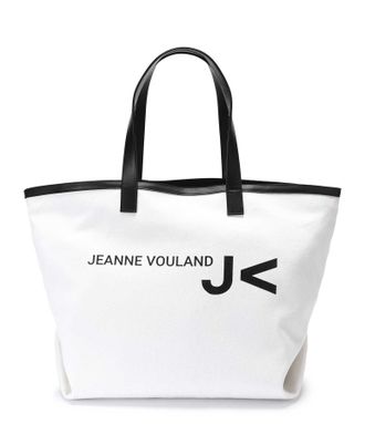 Jeanne Vouland Cabas Toile Serg&eacute; Cely Blanc
