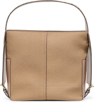 Dolce Vita Annalise Mixed Media Shoulder Bag in Brown Snake at Nordstrom