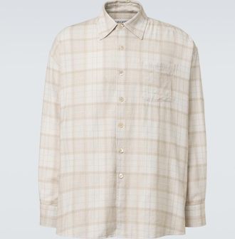 Our Legacy Borrowed plaid cotton flannel shirt