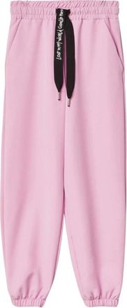 Ga&euml;lle Paris Logo trekkoord sweatpants in katoen Roze orchidee - Dames - Sweatpants - Roze - M - Katoen - Broeken