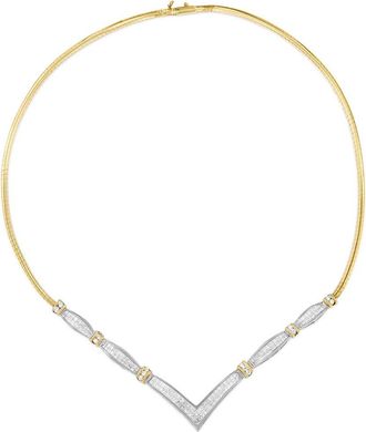 House of Brilliance Haus Of Brilliance 14K 3.00 Ct. Tw. Diamond Statement Necklace