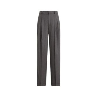 Polo Ralph Lauren Pantaloni ampi con pieghe - - Trousers - Donna - Grigio - S