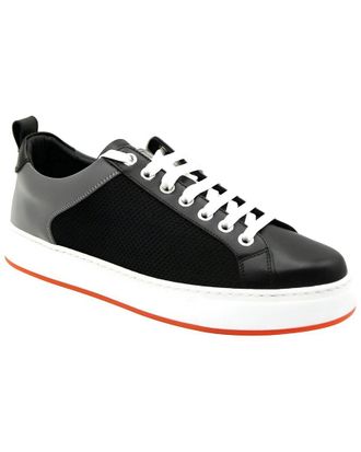 MCM Mcm Leather & Canvas Sneaker
