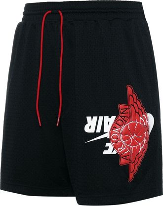 Nike Jordan Air Jordan Wings Breathable Basketball Sports Shorts Mens Black BQ8482-010