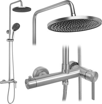 Rea Conjunto De Ducha Rea Foster Brush Nickel