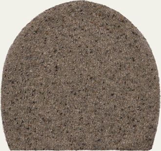 The Row Marvy Speckled Cashmere Beanie Hat