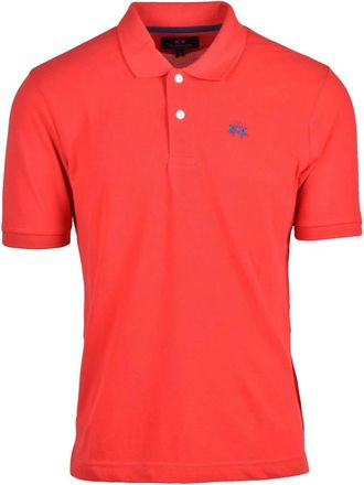 La Martina Tops, Heren, Rood, S, Katoen, Polo