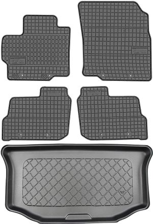 OEM Juego De Alfombrillas De Goma Para Coche Y Alfombrilla Para Maletero Para Mitsubishi Space Star Hatchback (2017)