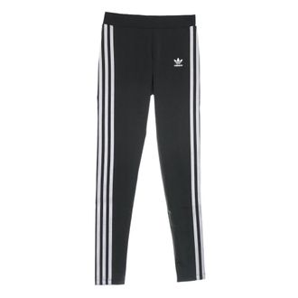 adidas Legging met Elastische Tailleband en 3 Strepen - Dames - Leggings - Zwart - 2XL - Polyester - Broeken