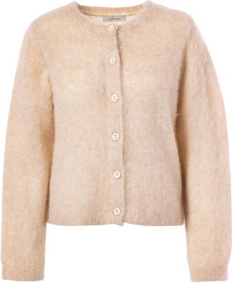 Jcsophie Pepita Cardigan - Dames - Truien - Beige - Maat: XL Wol