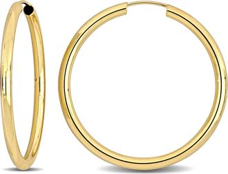 Mimi & Max 30mm Hoop Earrings in 14k Yellow Gold