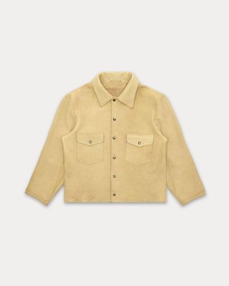 Fortela Quarter Deer Skin Leather Jacket in Cream at Nordstrom, Size 46 Eu
