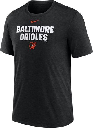 Nike Baltimore Orioles Stacked Nike Mens MLB T-Shirt in Black | NJFD00HOLE-NKP