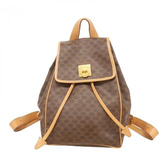 Celine Brown Pvc Backpack (Pre-Owned)