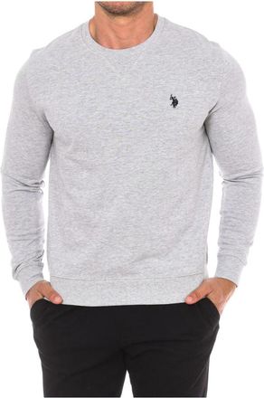 U.S.Polo Association Sweatshirt met lange mouwen en ronde hals - Heren - Sweatshirts - Grijs - XL - Katoen - Hoodies & sweatvesten