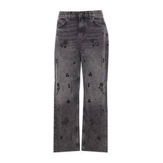 Liu Jo Dames, Jeans, Zwart, Maat: W27 Katoen