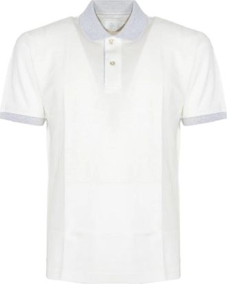 Eleventy T-shirts en polos - Heren - Polos - Wit - 2XL - Katoen - Tops
