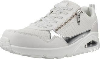 Skechers UNO Metallic Slippers - Dames - Sneakers - Wit - 39 EU - Leer - Schoenen