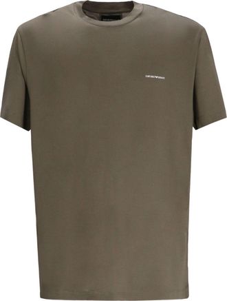 Emporio Armani Logo Cotton Blend T-Shirt-Uomo