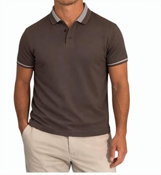 Emporio Armani Brown Cotton Piquet Classic Polo Shirt