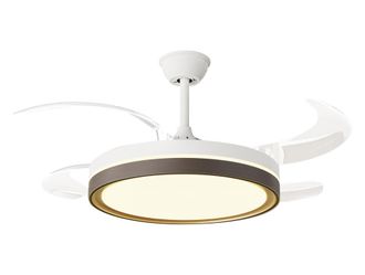 Purline Ventilador de techo retr&aacute;ctil con luz led y temporizador