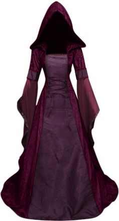 Generic Gothic Dresses for Women UK, Renaissance Dress Women Halloween Witch Cosplay Medieval Costume Retro Gothic Victorian Outfit for Halloween Party Evenin