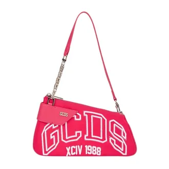 GCDS Shoulder Bags, female, Pink, Size: ONE SIZE Shoppers