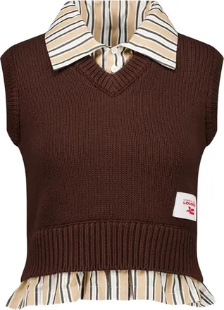 Charles Jeffrey Loverboy V-neck Cropped Vest Shirt