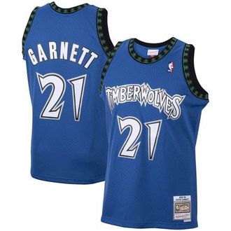 Mitchell & Ness Mens Mitchell & Ness Kevin Garnett Blue Minnesota Timberwolves 2001/02 Hardwood Classics Swingman Jersey at Nordstrom, Size Small