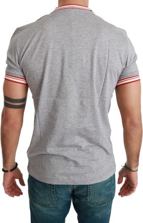 Dolce & Gabbana Gray Cotton Top 2019 Year of the Pig Mens T-shirt