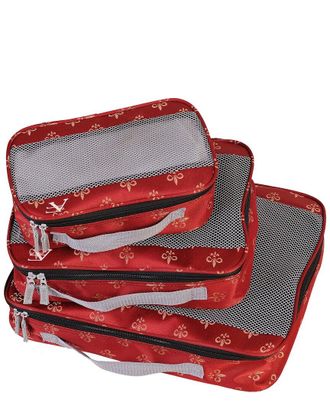 American Flyer Fleur De Lis 3pc Packing Cubes Set