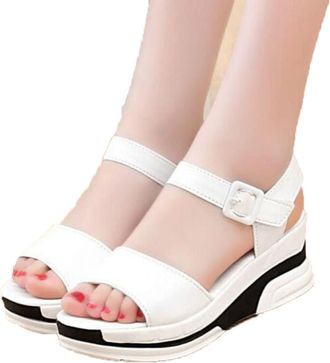 Generic Sandals For Women Shoes Woman Platform Sandals Women Soft Leather Casual Open Toe Wedges Women Shoes